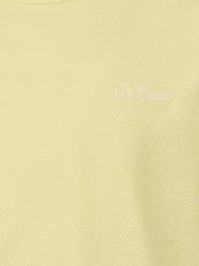 Boy pale yellow terry t-shirt Gary with St. Barth embroidery - MC2 Saint Barth