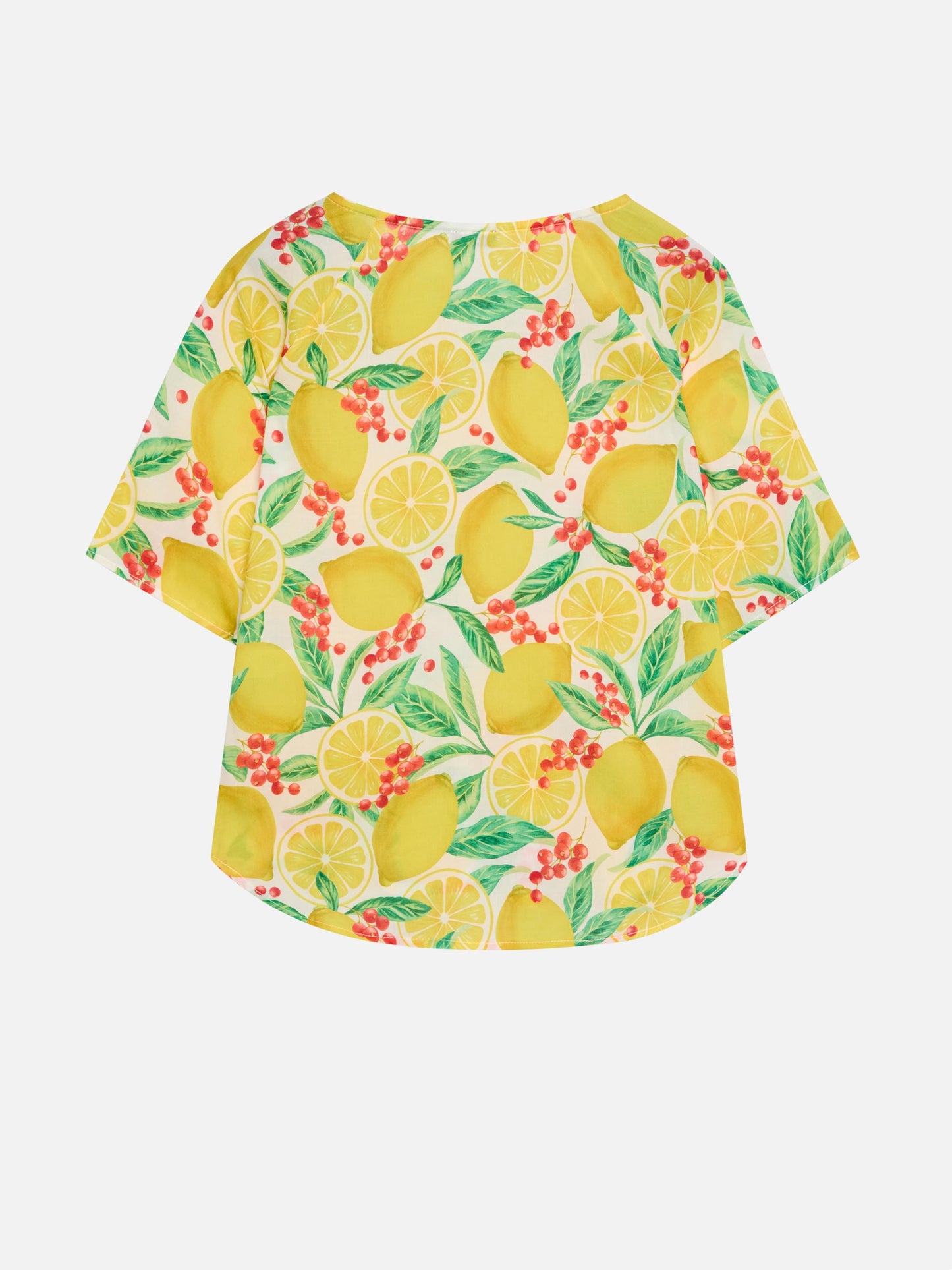 Ginza caftan with lemon print