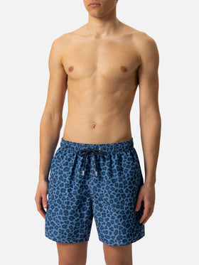 Man mid-length Gustavia swim-shorts with animalier print - MC2 Saint Barth