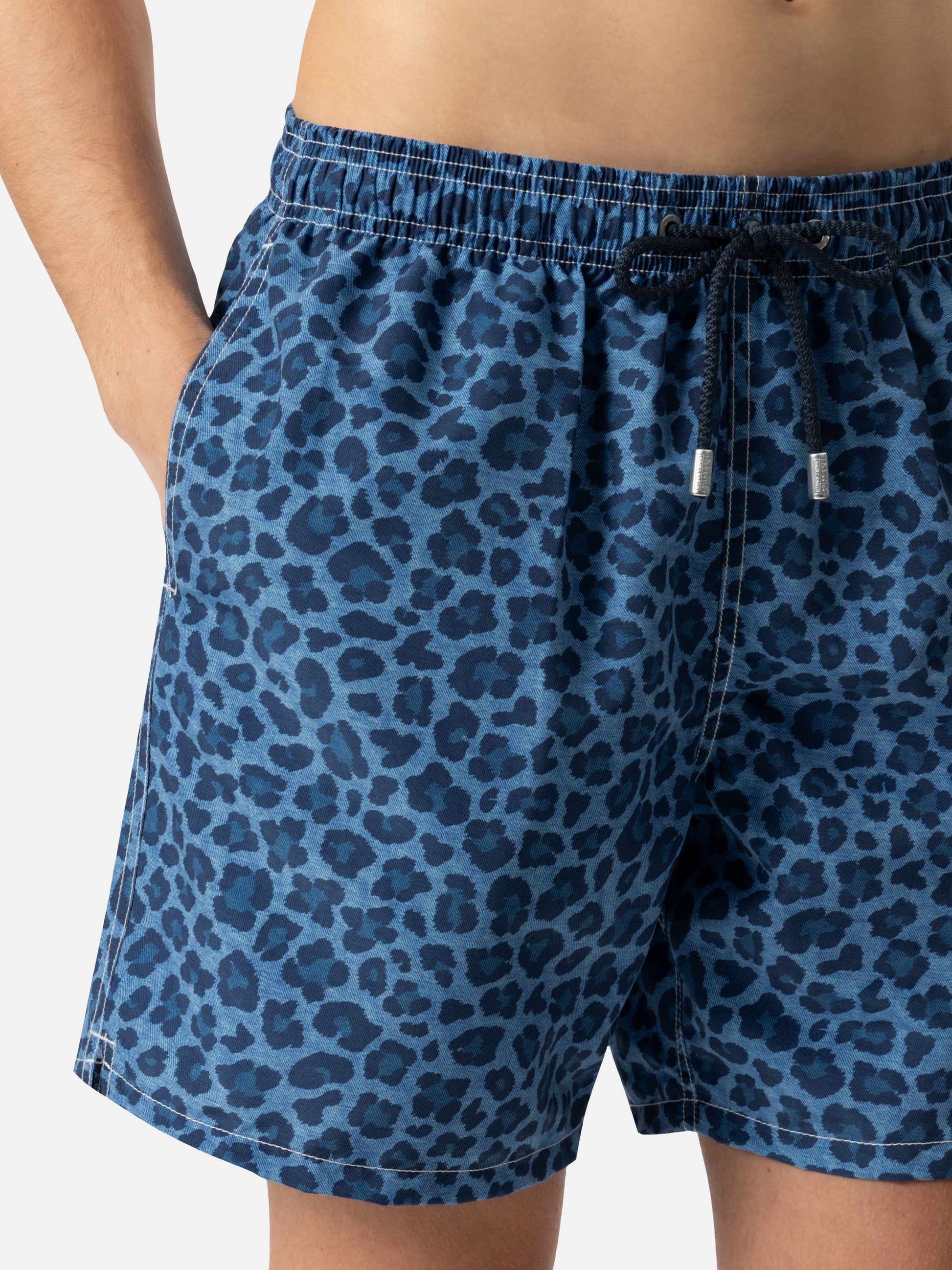 Man mid-length Gustavia swim-shorts with animalier print - MC2 Saint Barth