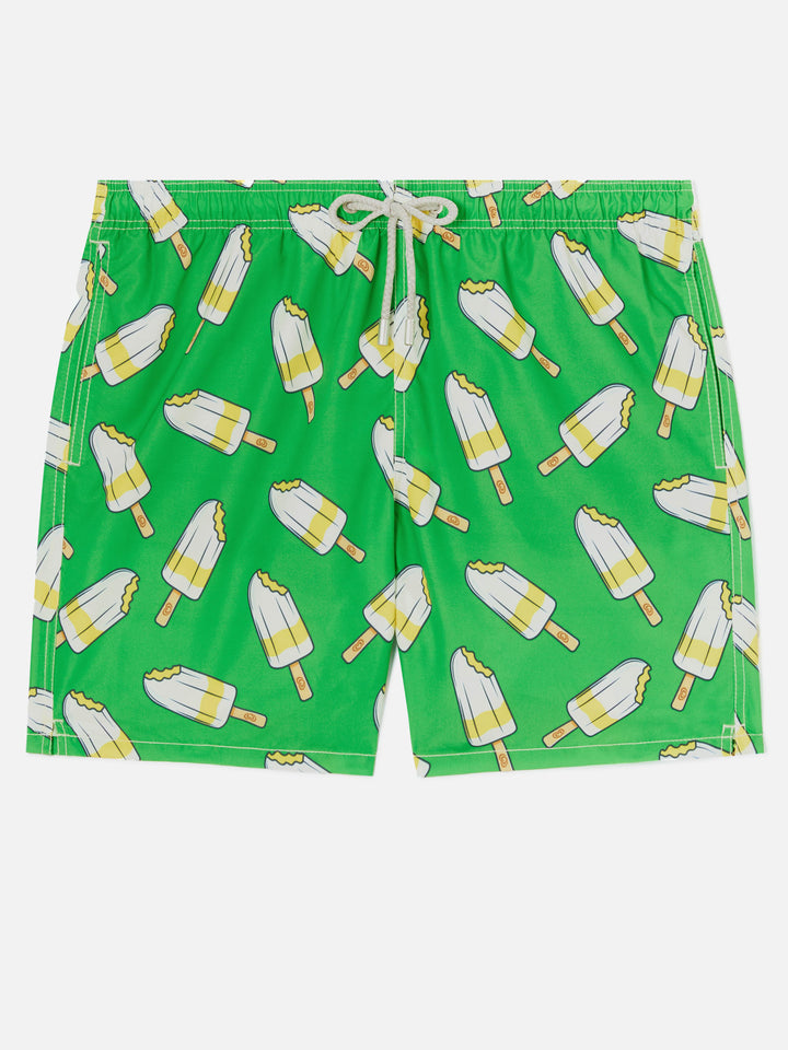 Klassische Herren-Badeshorts mit Lemonissimo-Aufdruck | Algida® Sonderedition