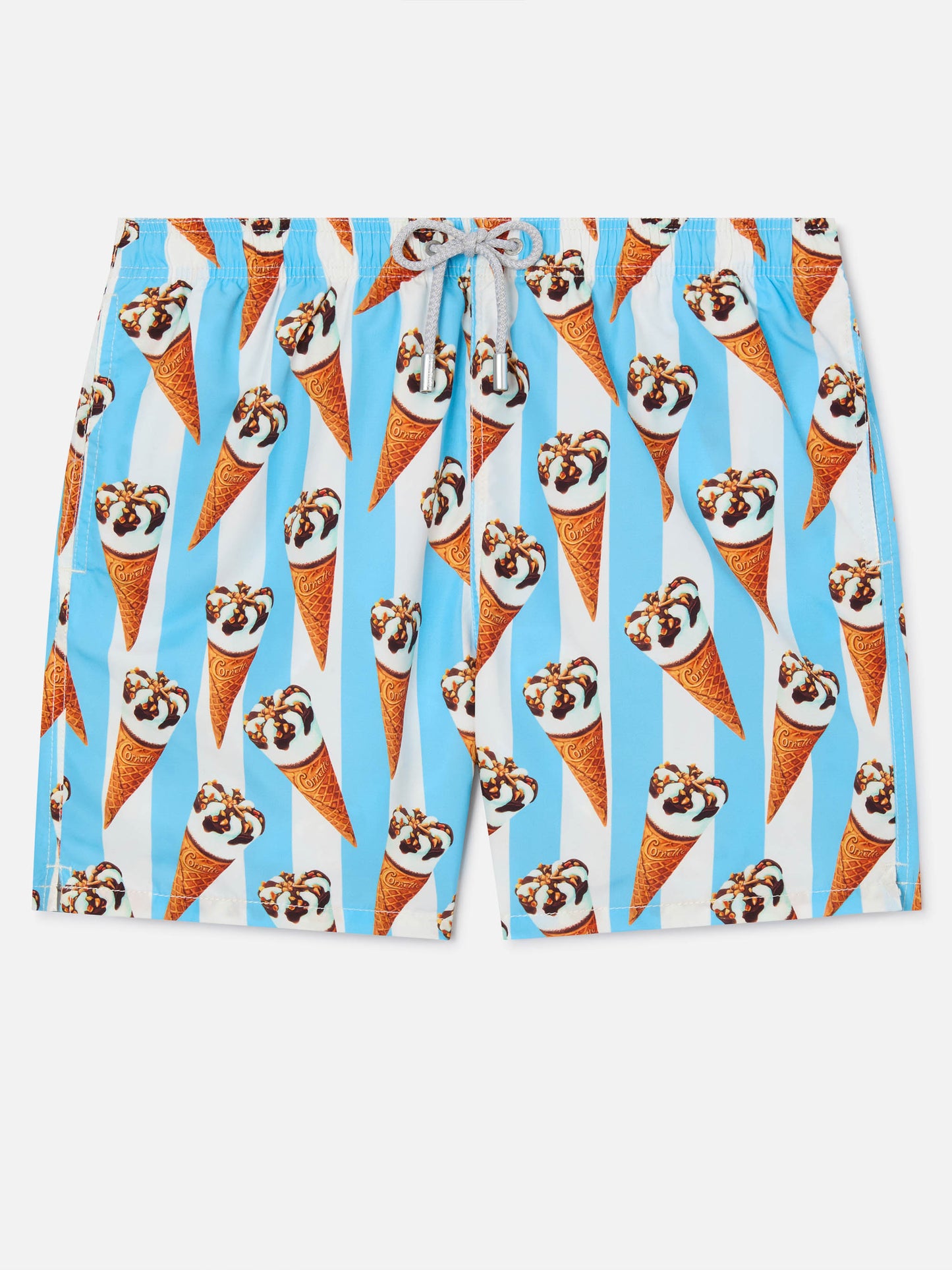 Bañador Gustavia con estampado Cornetto y rayas celestes | Edición Especial 