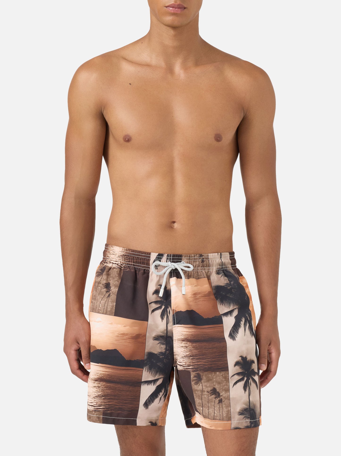 Gustavia swim shorts with sunset print | Special Edition