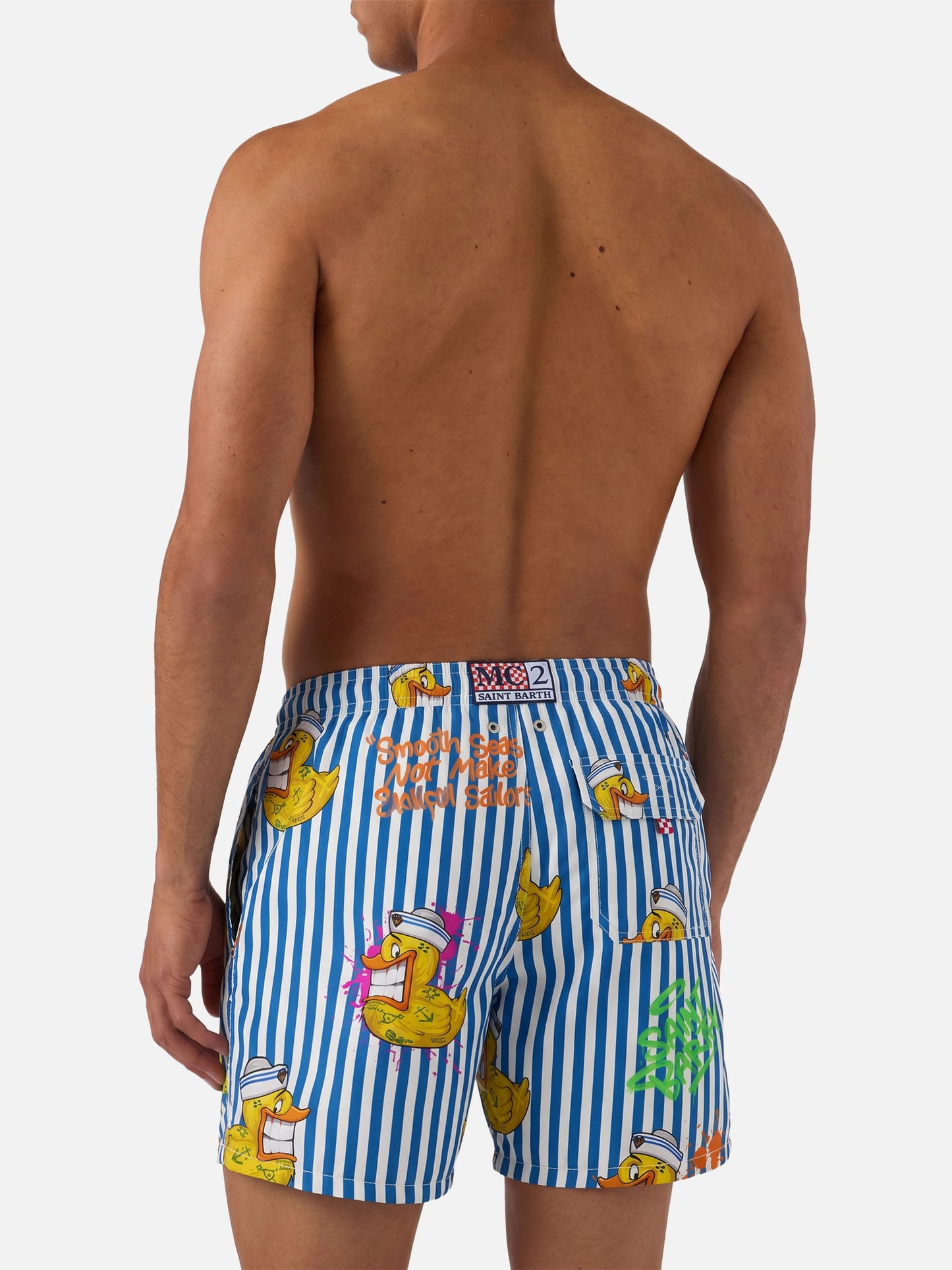 Short de bain classique pour homme avec imprimé Crypto ducky | CRYPTO PUPPETS® SPECIAL EDITION 