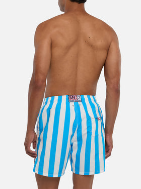 Mittellange Gustavia Badeshorts mit Napoli-Print | SSC NAPOLI SPECIAL EDITION