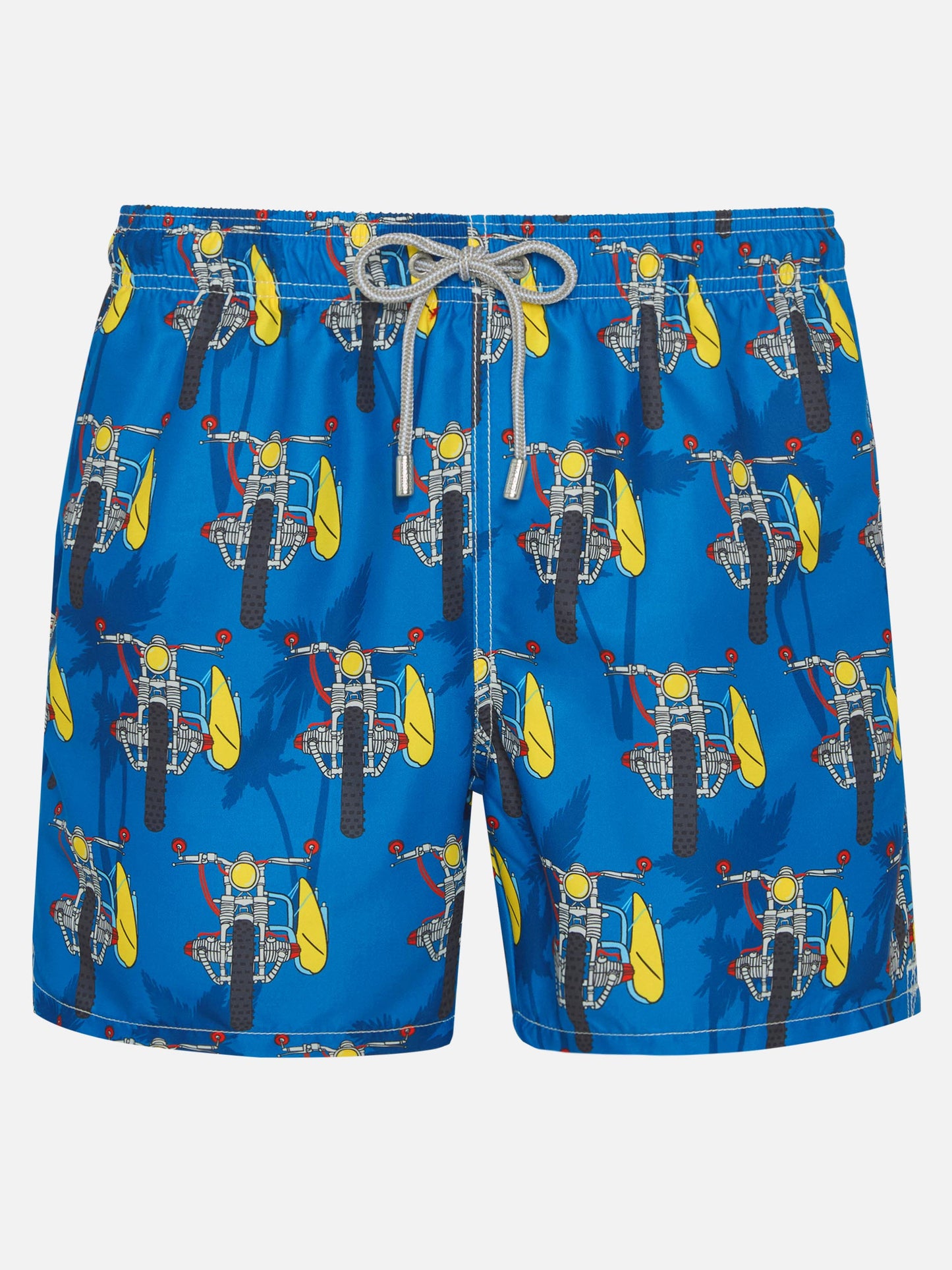 Mittellange Badeshorts mit Surfmotorrad
