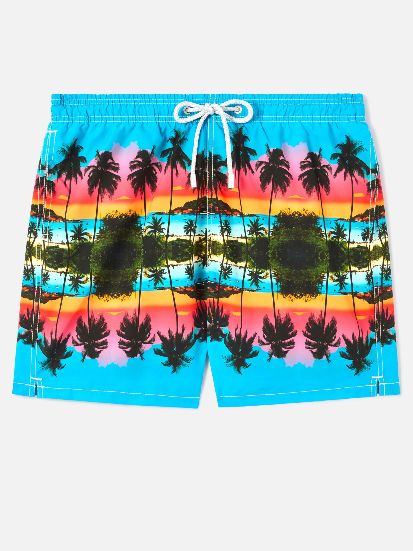 Gustavia palm landscape placed print swim shorts | Special Edition