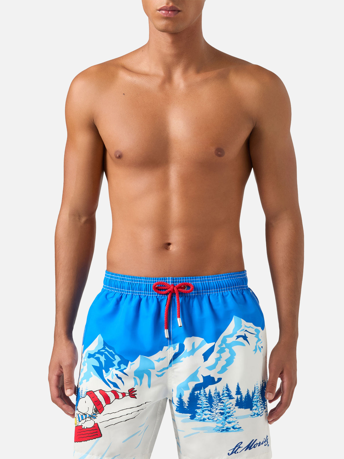 Short de bain léger blue Gustavia avec imprimé Snoopy | Special edition 
