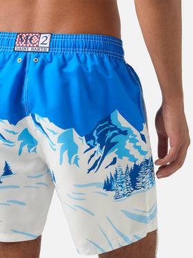 Short de bain léger blue Gustavia avec imprimé Snoopy | Special edition 