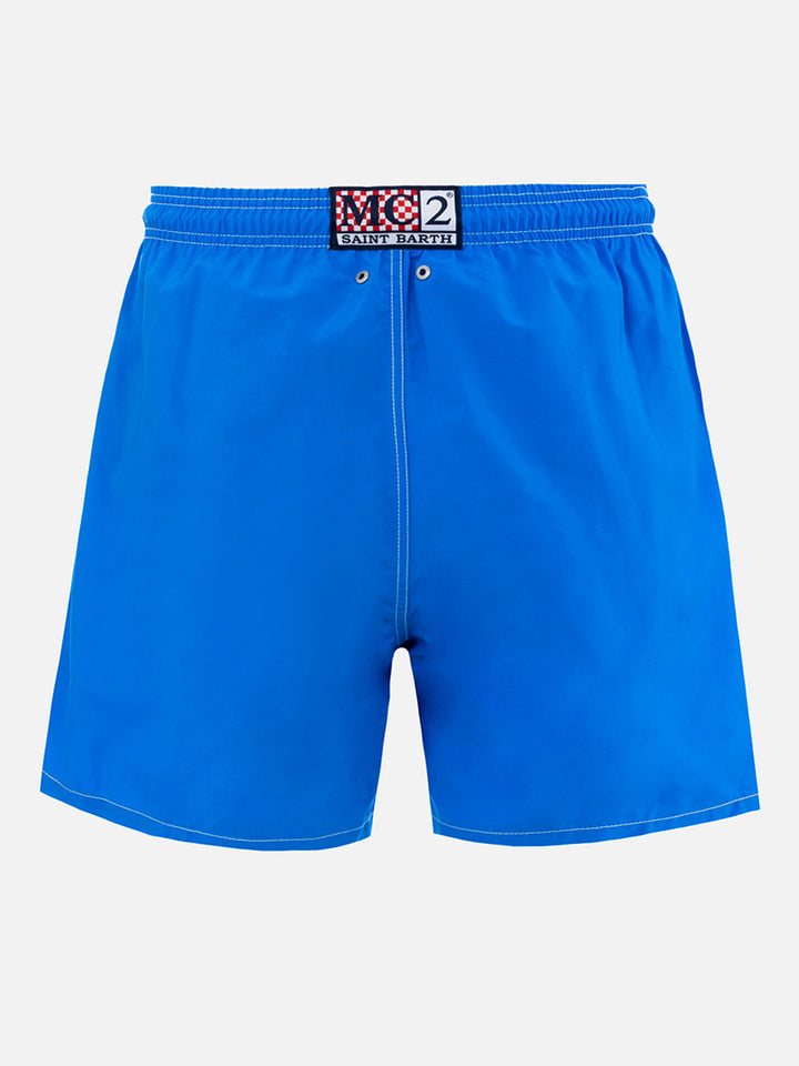 Man mid-length Gustavia swim-shorts with Cryptopuppets placed print| CRYPTOPUPPETS SPECIAL EDITION - MC2 Saint Barth