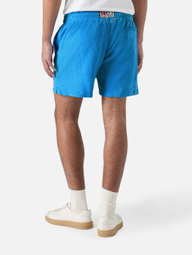 Gustavia Frottee-Badeshorts in Blau