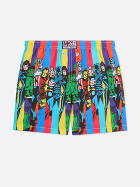 Bañador de niño de largo medio Haiti con estampado posicionado de superhéroes Marvel  | MARVEL SPECIAL EDITION 
