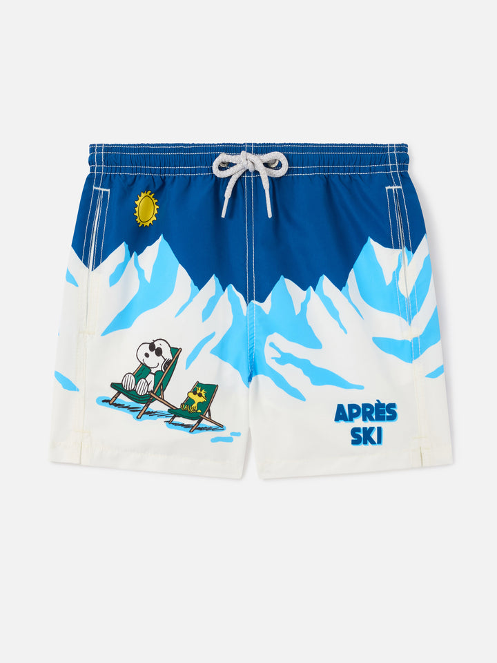 short de bain Haiti avec imprimé montagne et Snoopy | Special Edition 