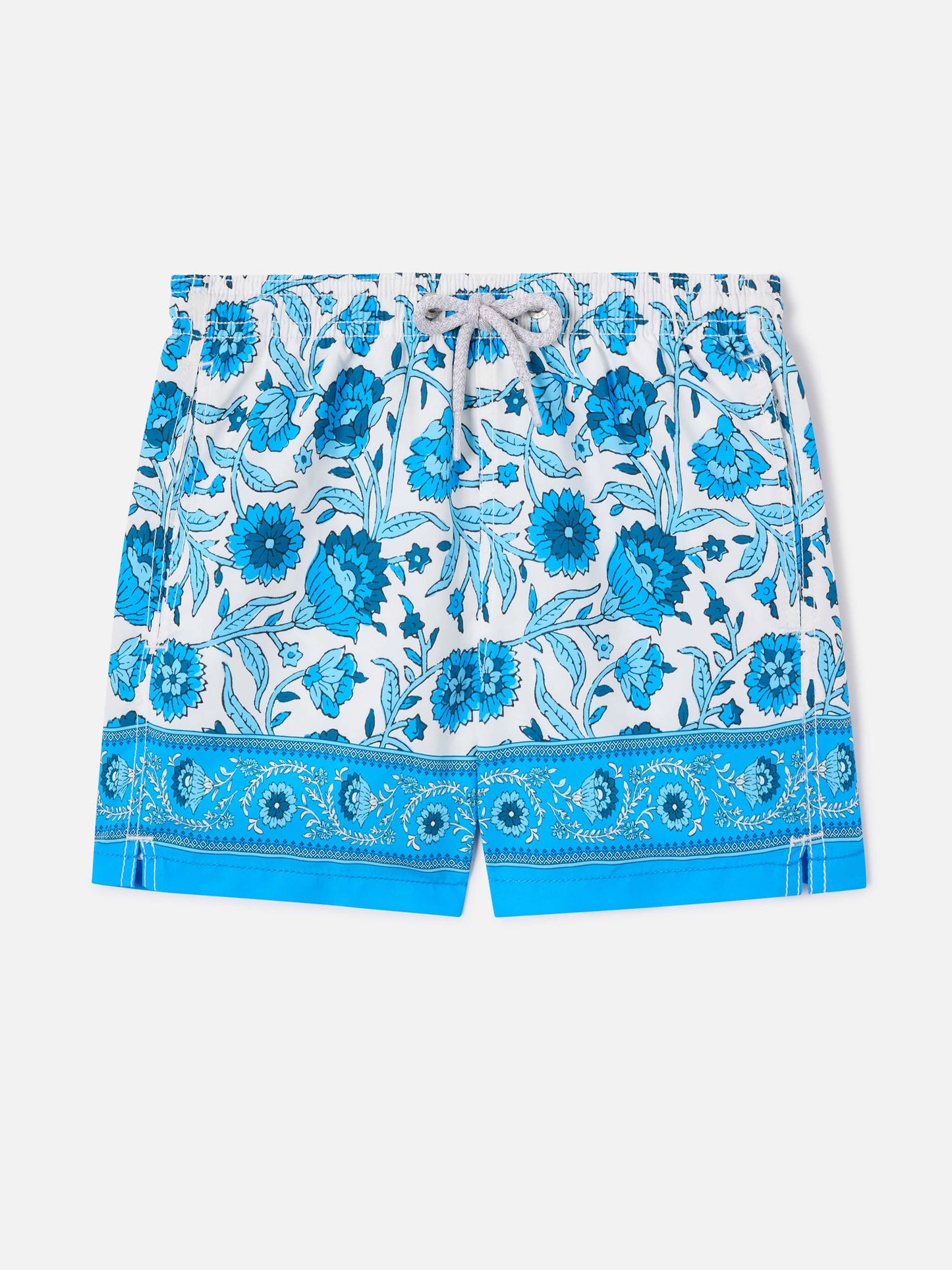 Haiti swim shorts with placed floral print