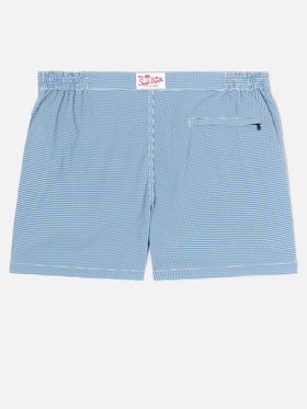 Harrys fitted cut swim shorts with gingham print