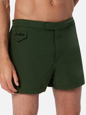 Man military green fitted cut swim shorts Harrys - MC2 Saint Barth