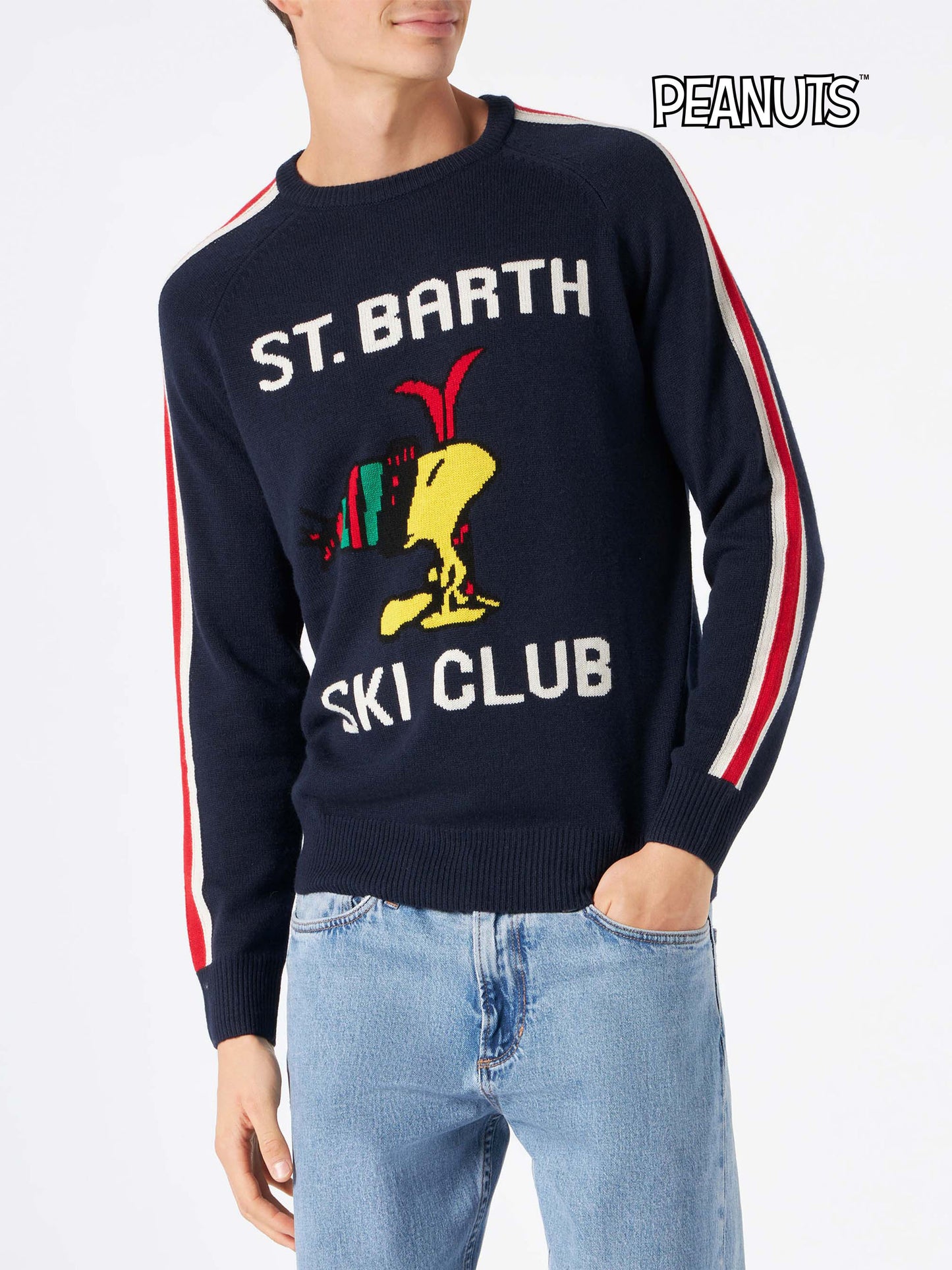 Rundhalspullover mit Woodstock-Jacquardmuster | PEANUTS™ SONDEREDITION