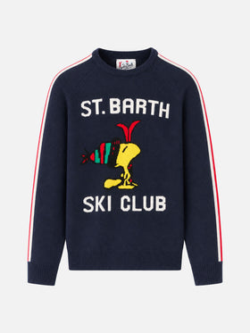 Suéter de cuello redondo con jacquard Woodstock | PEANUTS™ SPECIAL EDITION 