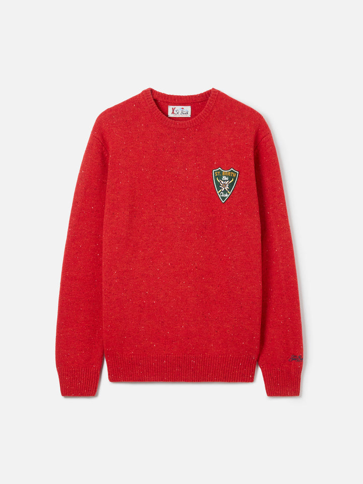 Maglia Heron rossa con patch logo