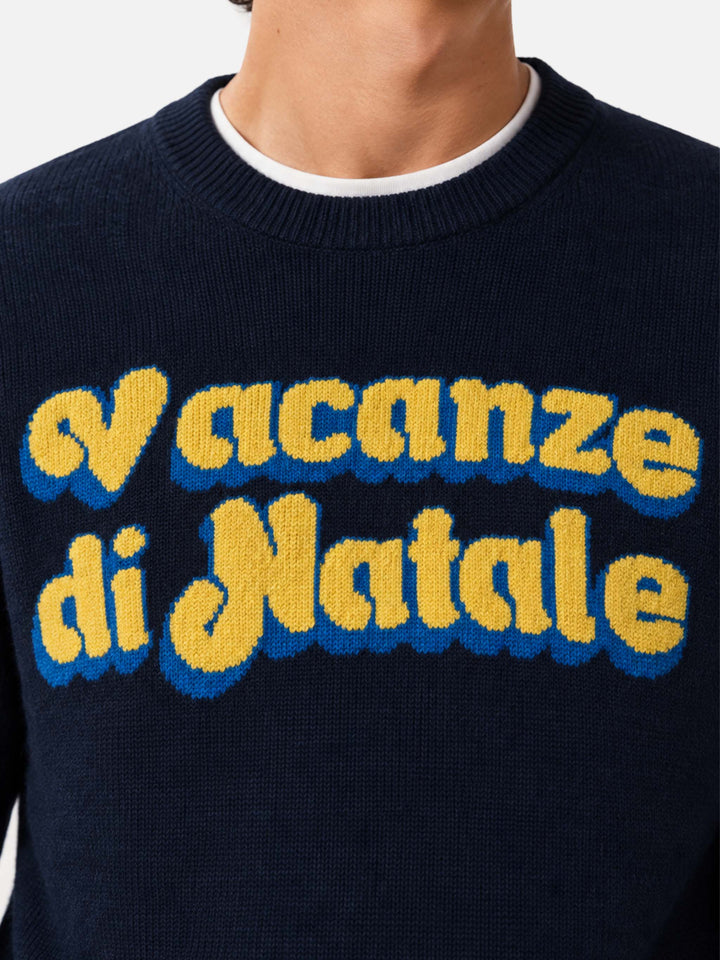 Jersey de cuello redondo Heron con jacquard Vacanze di Natale | VACANZE DI NATALE SPECIAL EDITION 