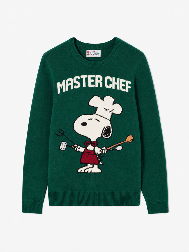 Pull col rond Heron avec jacquard Snoopy master chef | SNOOPY PEANUTS SPECIAL EDITION 