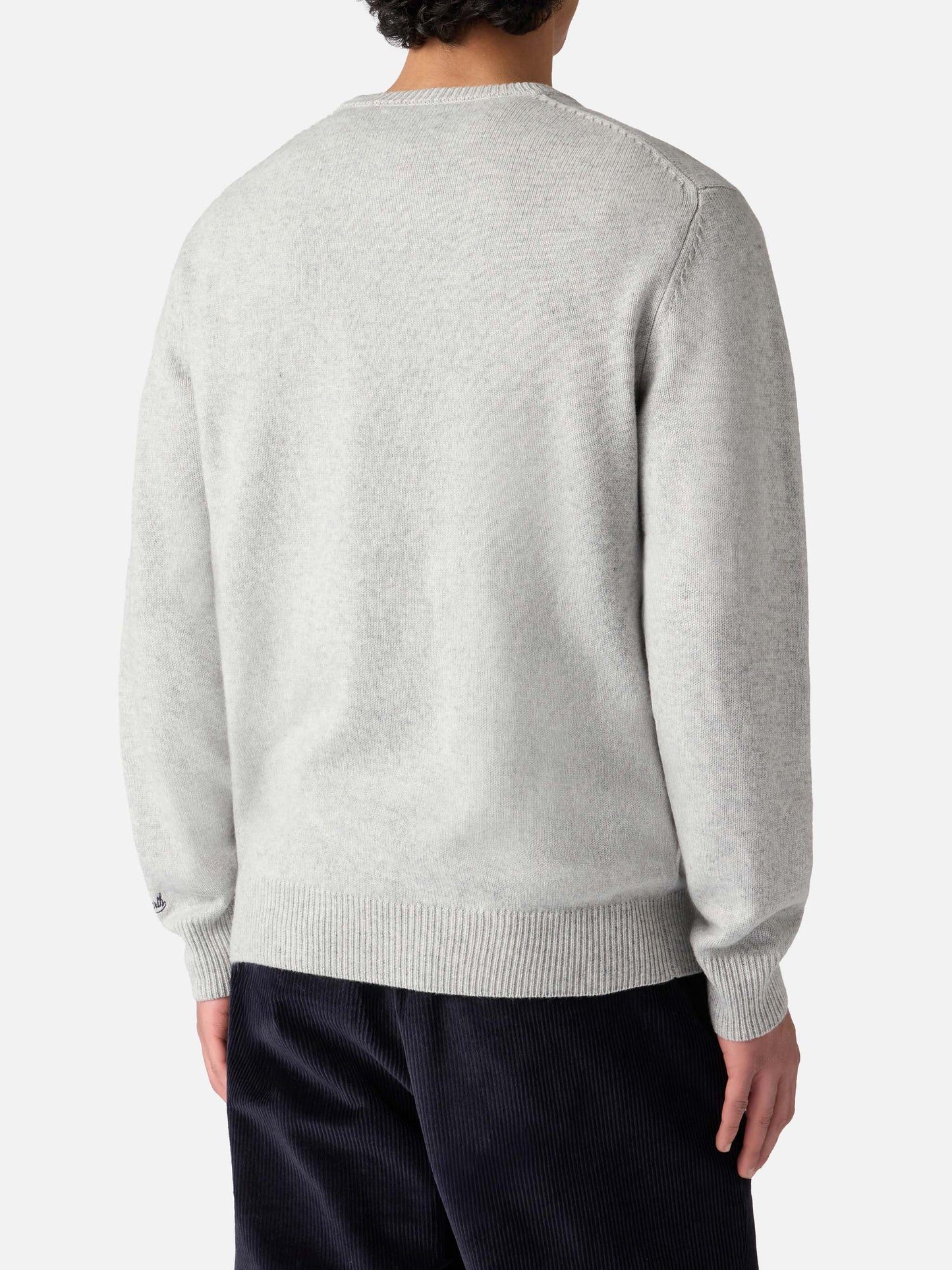 Light grey sweater Heron with super G embroidery | SUPER G SPECIAL EDITION