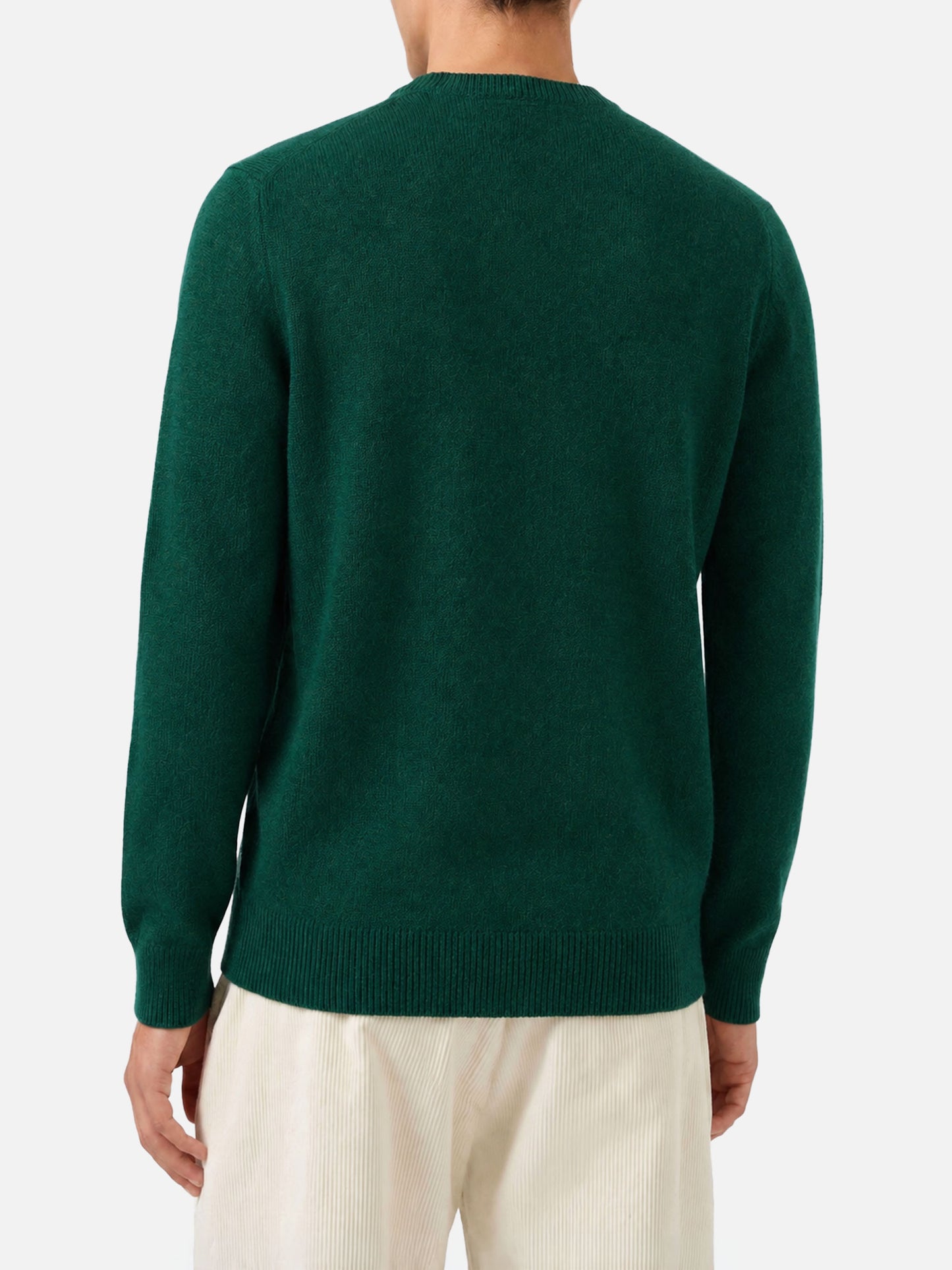 Green sweater Regent in lambswool