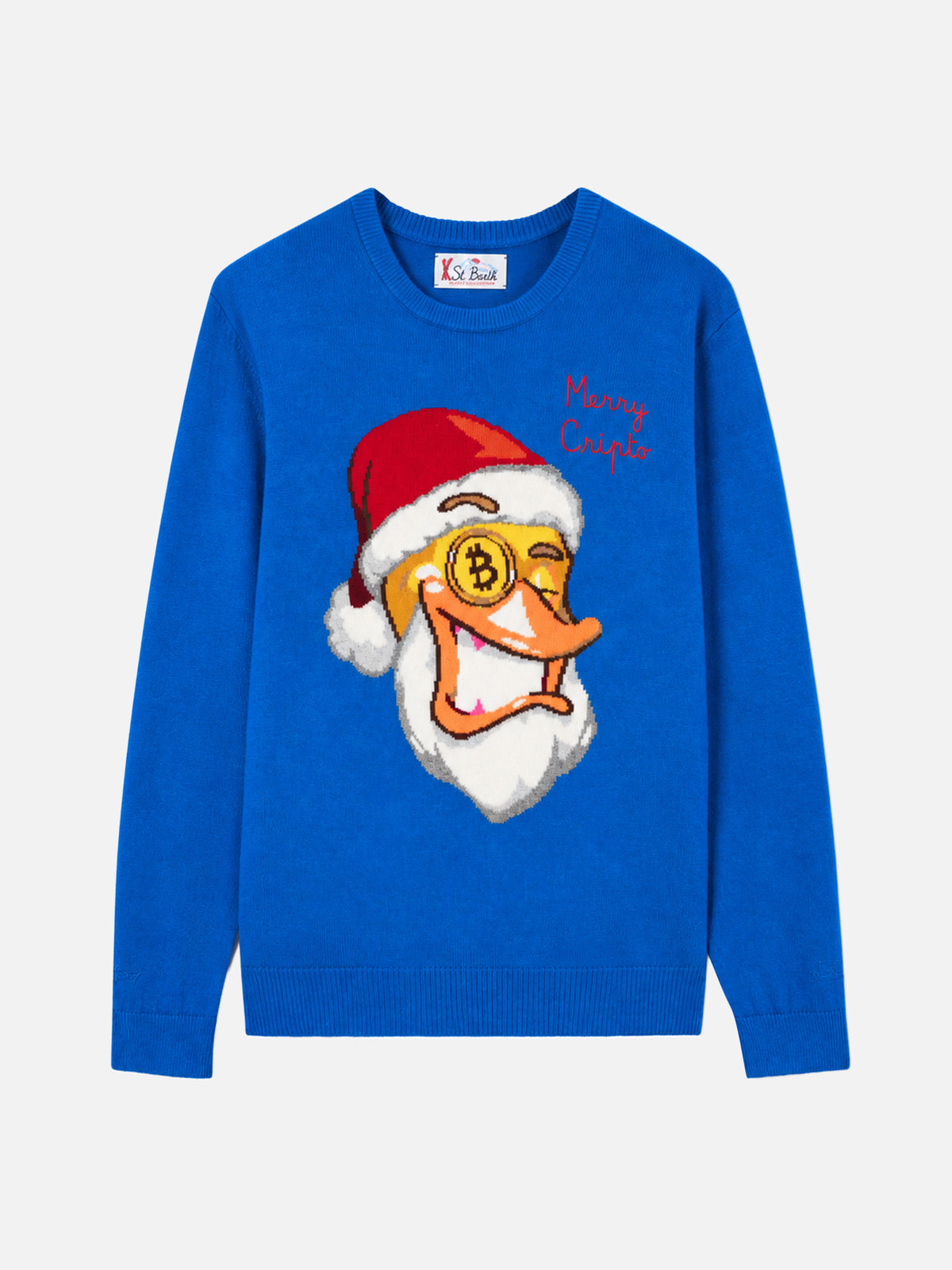 Suéter de cuello redondo Heron con jacquard Crypto Ducky | CRYPTO PUPPETS SPECIAL EDITION 
