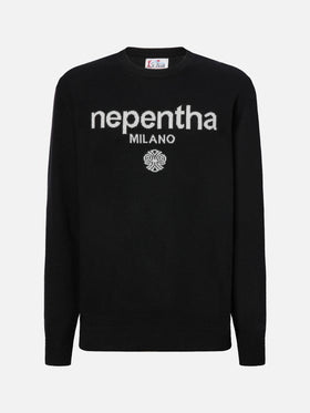 Heron Light crewneck with Nepentha jacquard | NEPENTHA SPECIAL EDITION