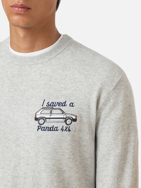 Suéter de cuello redondo Heron con bordado I saved a Panda 4x4 | FIAT PANDA SPECIAL EDITION 