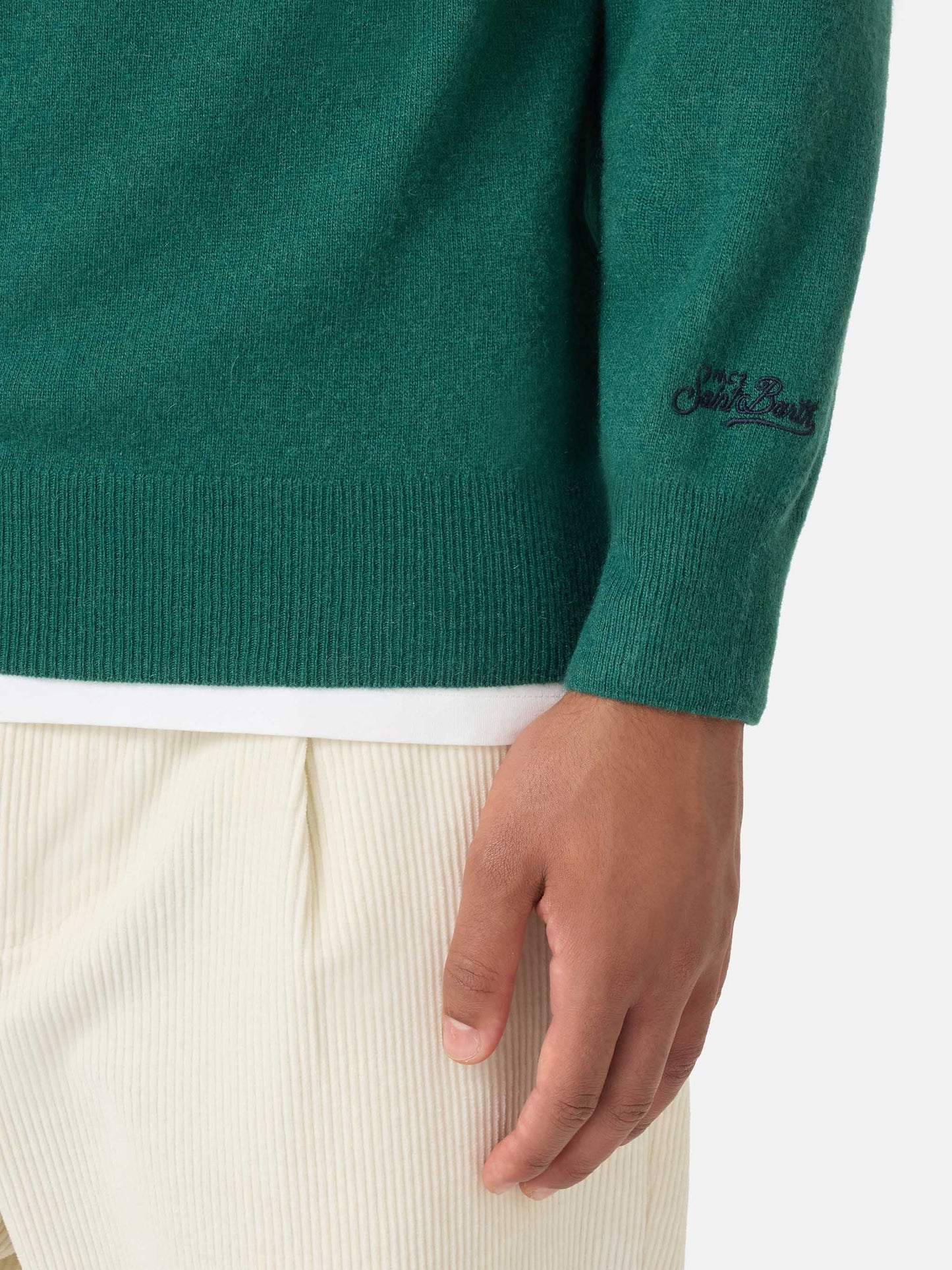 Sweatshirt col rond Heron Light avec broderie Levateje er vino | VACANZE DI NATALE SPECIAL EDITION 