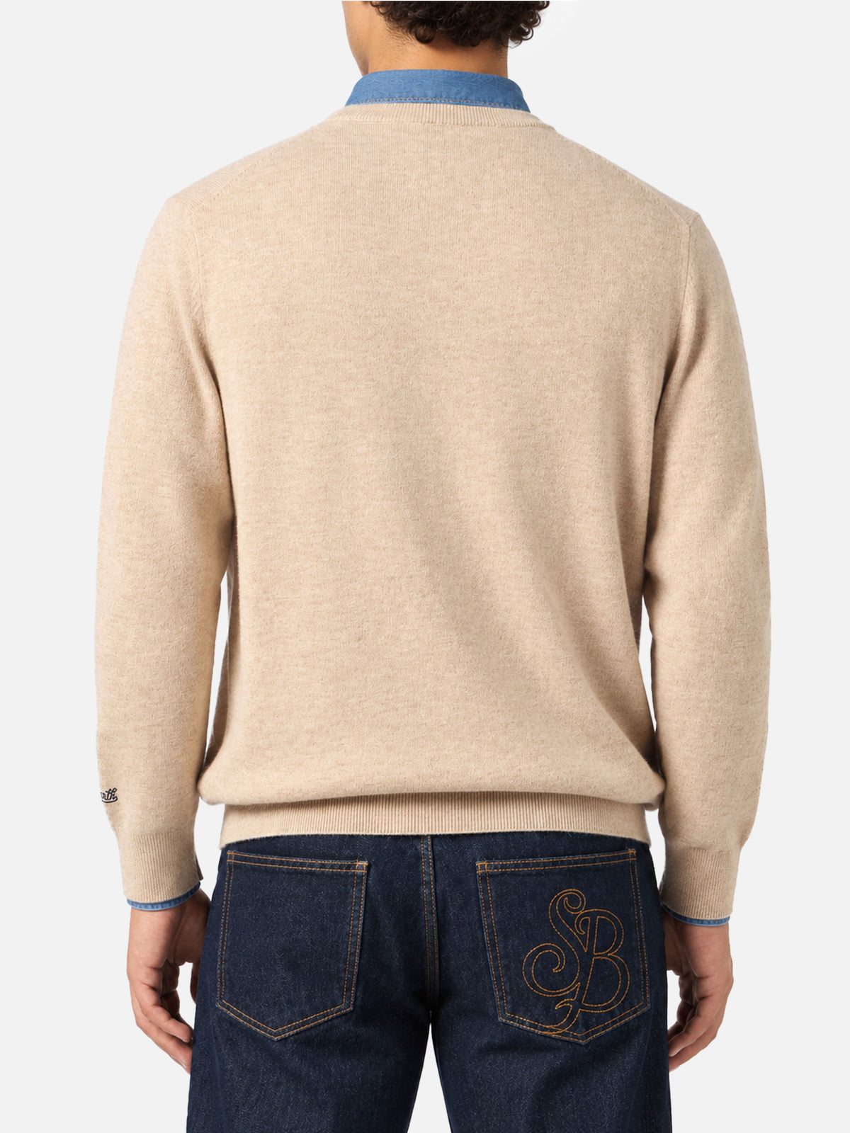 Sudadera con cuello redondo Heron Light con bordado Via della Spiga... | VACANZE DI NATALE SPECIAL EDITION 