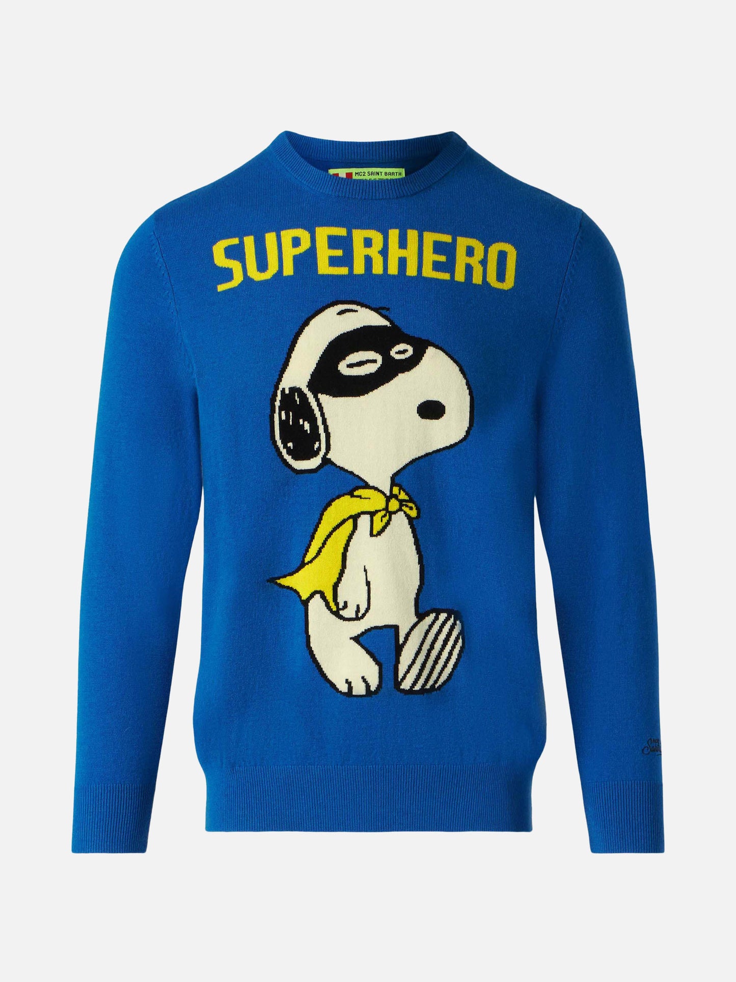Maglione girocollo con jacquard Snoopy Superhero | SNOOPY - EDIZIONE SPECIALE PEANUTS™