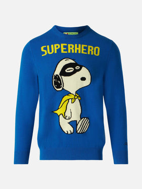 Maglione girocollo con jacquard Snoopy Superhero | SNOOPY - EDIZIONE SPECIALE PEANUTS™