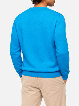 Pull col rond Heron avec jacquard carte postale Courma 