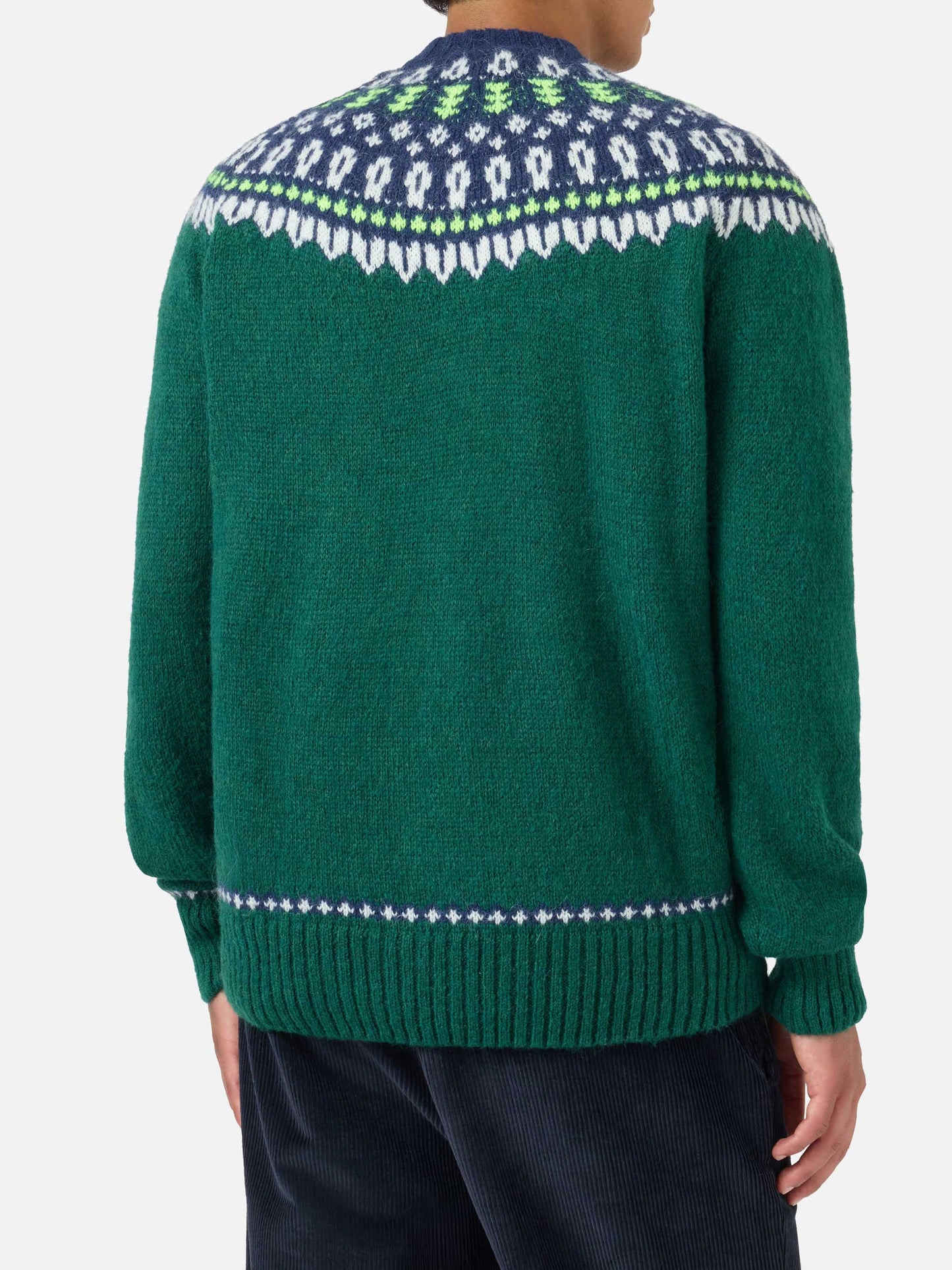 Suéter de alpaca Heron Nordic Soft con jacquard fair isle y bordado Courma 