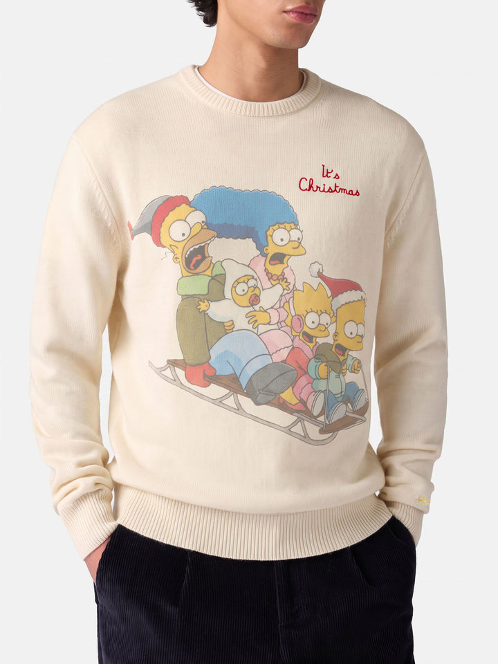 Crewneck sweater Heron with The Simpson family jacquard | THE SIMPSONS SPECIAL EDITION