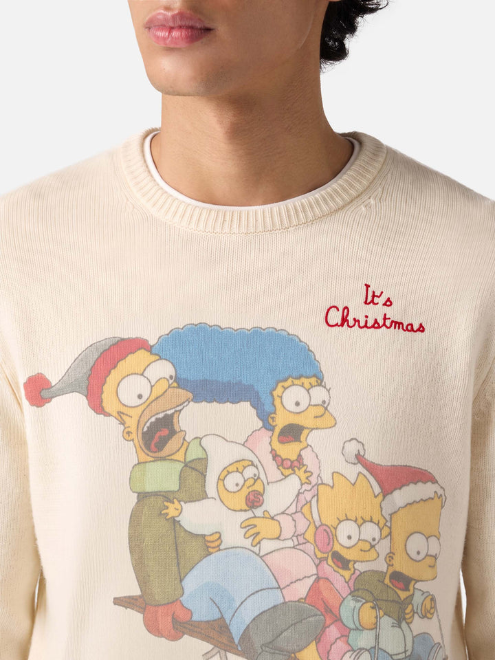 Crewneck sweater Heron with The Simpson family jacquard | THE SIMPSONS SPECIAL EDITION