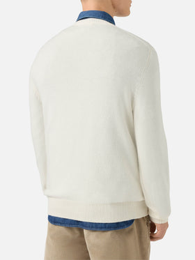 Pullover mit Reihermuster und Campiglio-Straßenmuster