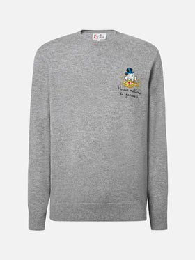 Maglione a girocollo Heron Light con ricamo zio Paperone | DISNEY SPECIAL EDITION