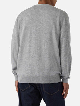 Maglione a girocollo Heron Light con ricamo Nella vita ci vuole classe