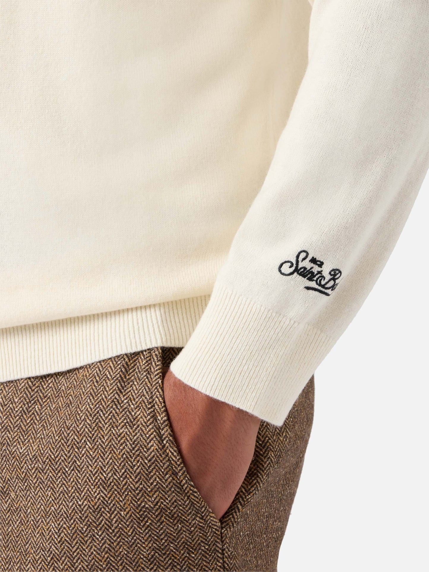 Crewneck sweater Heron Light with Coke is too expensive embroidery