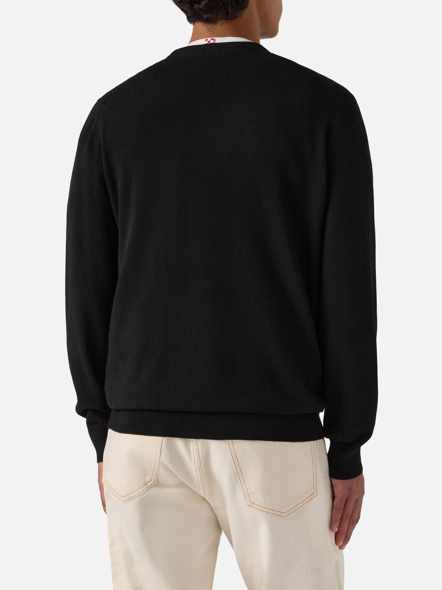 Maglione a girocollo Heron Light con ricamo Golden Power