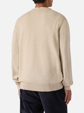 Maglione a girocollo Heron Light con ricamo La cugina del tortellino, la Gnocca! | VACANZE DI NATALE SPECIAL EDITION