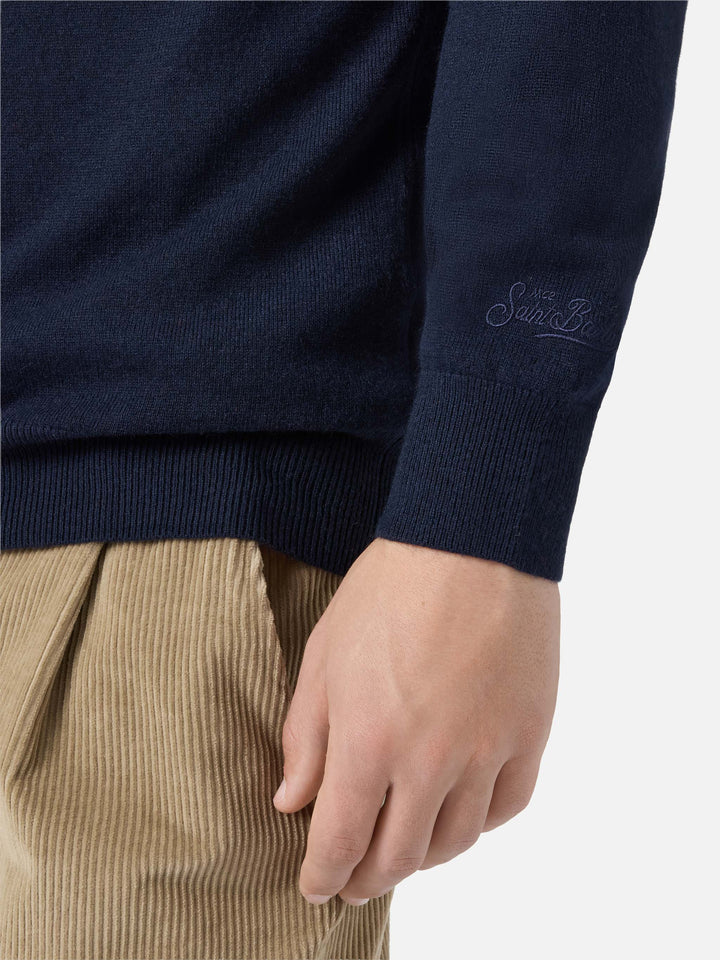 Crewneck sweater Heron Light with Uncle Scrooge embroidery | DISNEY SPECIAL EDITION