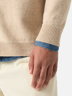 Beige Herrison wool cardigan