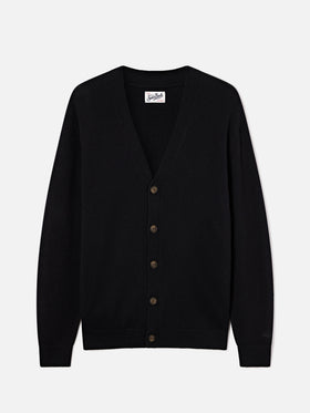 Cardigan Herrison nero in lana