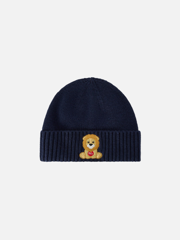 Navy blue Holden beanie with lion embroidery | Special edition
