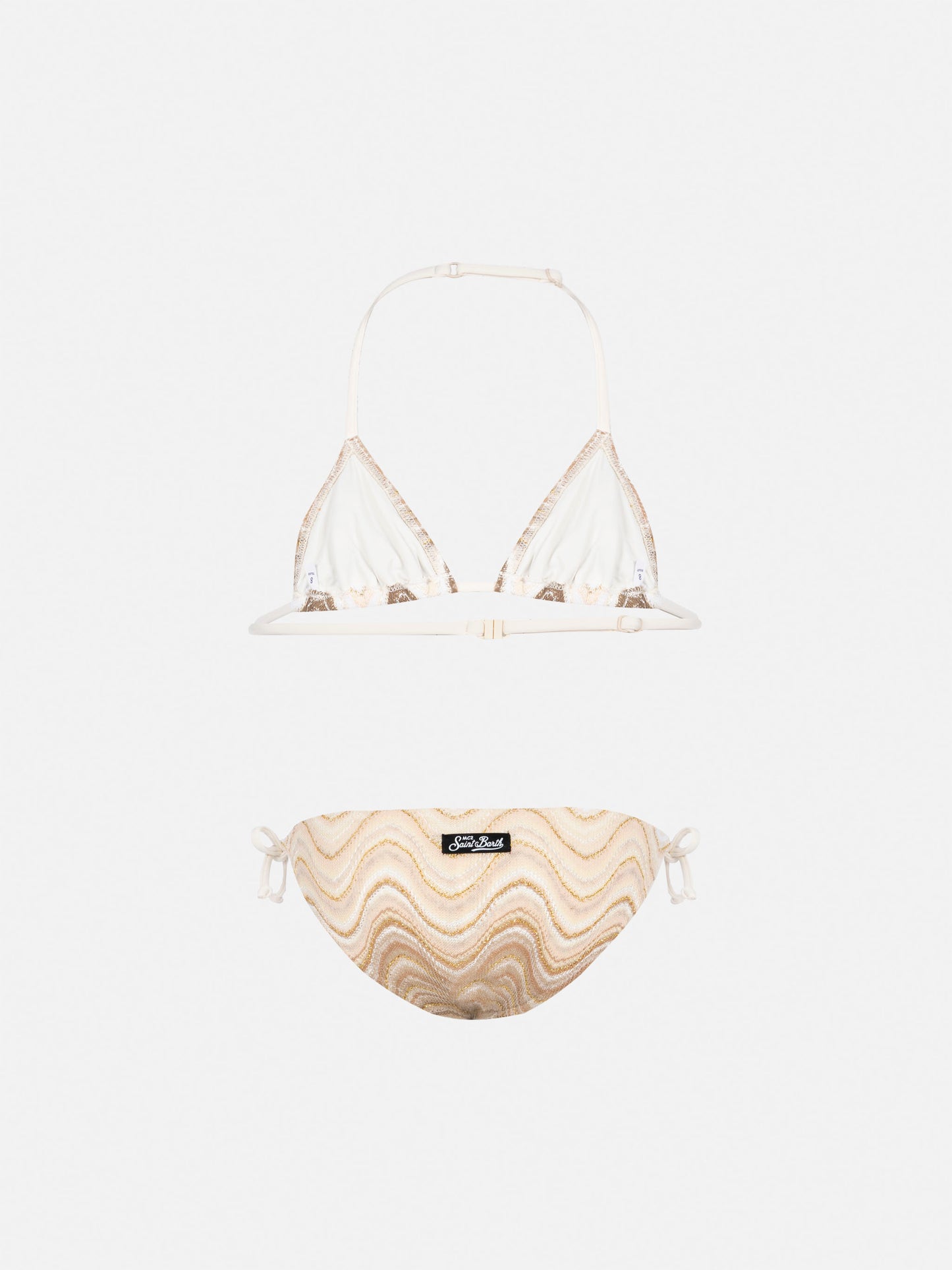 Holly classic triangle bikini in raschel fabric - MC2 Saint Barth