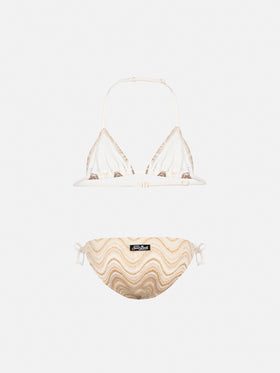 Holly classic triangle bikini in raschel fabric - MC2 Saint Barth